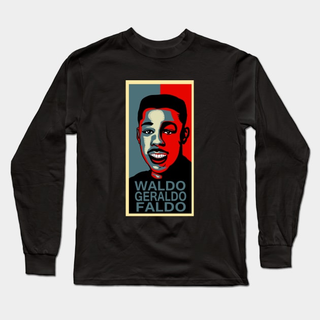 Waldo Geraldo Faldo Long Sleeve T-Shirt by VinagreShop